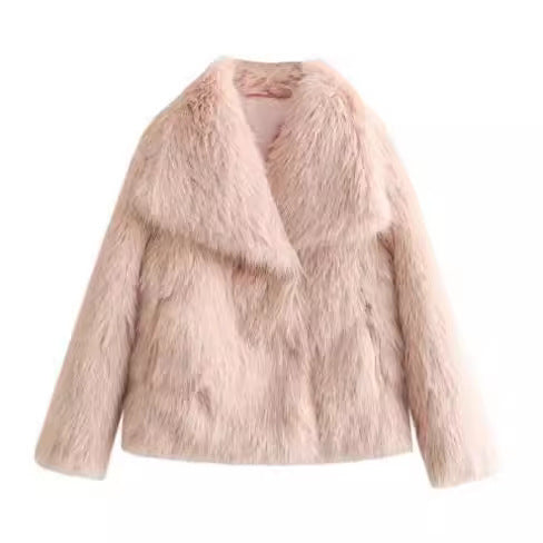 Manteau "CozyGlam" d'Hiver en Peluche – Élégance et Confort Décontracté pour la Saison Froide