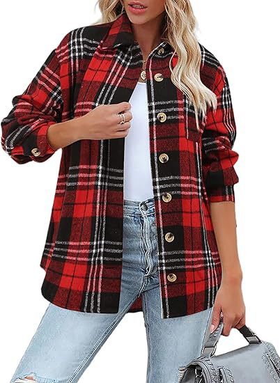 Plaid Charm : La Veste en Laine Brossée qui Réinvente l’Hiver avec Style