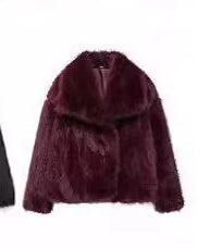 Manteau "CozyGlam" d'Hiver en Peluche – Élégance et Confort Décontracté pour la Saison Froide