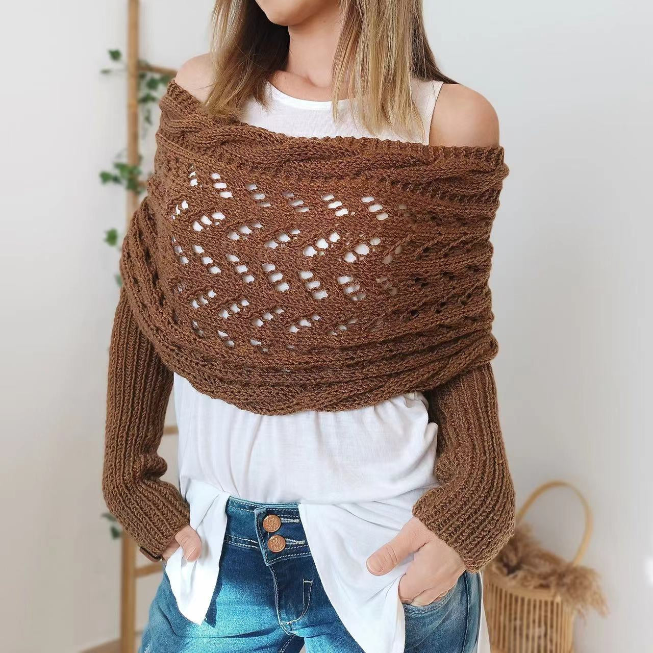 Châle "WarmKnit" pour Femme