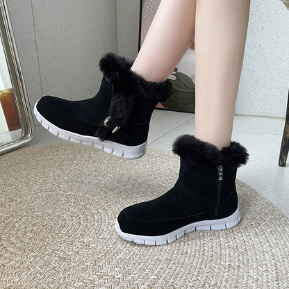 CozySnow - Bottes d'hiver chaudes et élégantes avec boucle pour femme