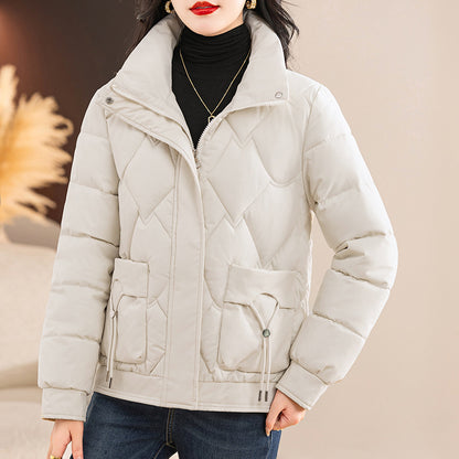 Cocoon Chic: La Veste Courte en Coton Duvet pour un Hiver Stylé et Confortable (Copy)