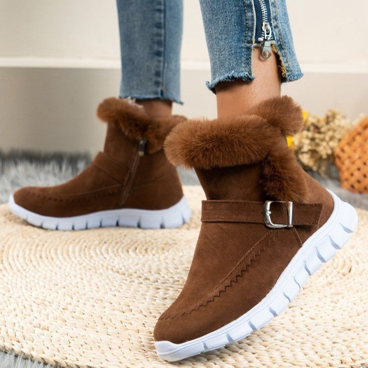 CozySnow - Bottes d'hiver chaudes et élégantes avec boucle pour femme