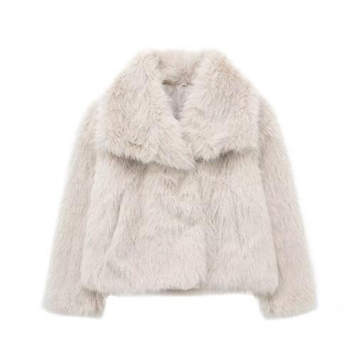 Manteau "CozyGlam" d'Hiver en Peluche – Élégance et Confort Décontracté pour la Saison Froide