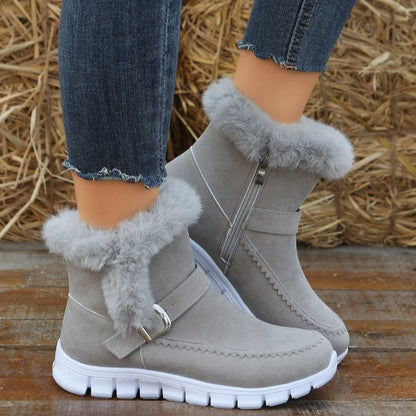 CozySnow - Bottes d'hiver chaudes et élégantes avec boucle pour femme